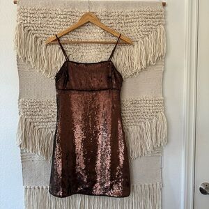 NWT: Madewell Sequin Slip Mini Dress